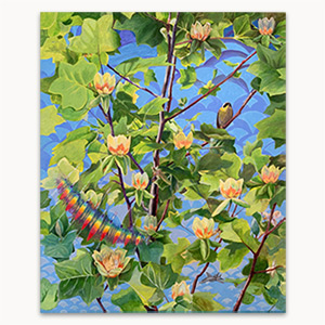 April Tulip acrylic painting by Carol Hicks