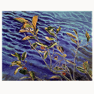 Wild-Persimmons Dioxazine Purple Series painting by Carol Hicks